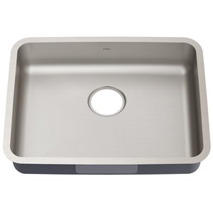 Kraus Undermount Single Bowl ADA Sink - Stainless Steel - 25-in