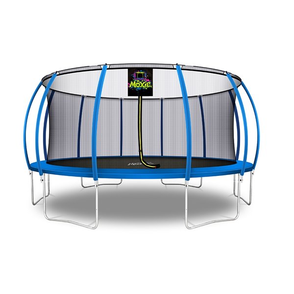 Moxie Round Outdoor Backyard Trampoline Set with Enclosure - 16.53-ft ...