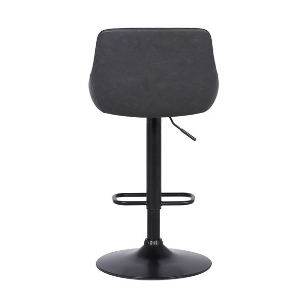 Armen Living Anibal Modern Adjustable Height and Swivel Bar Stool Grey LCANSWBABLGR RONA