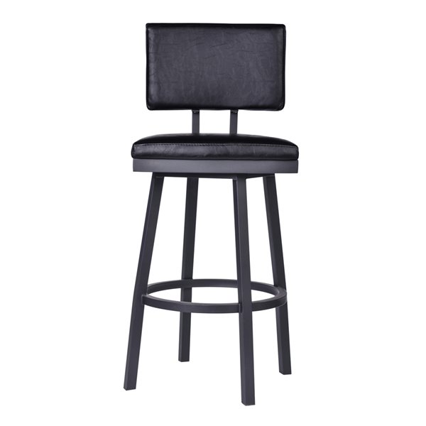 Armen Living Balboa Modern Bar Stool - Black
