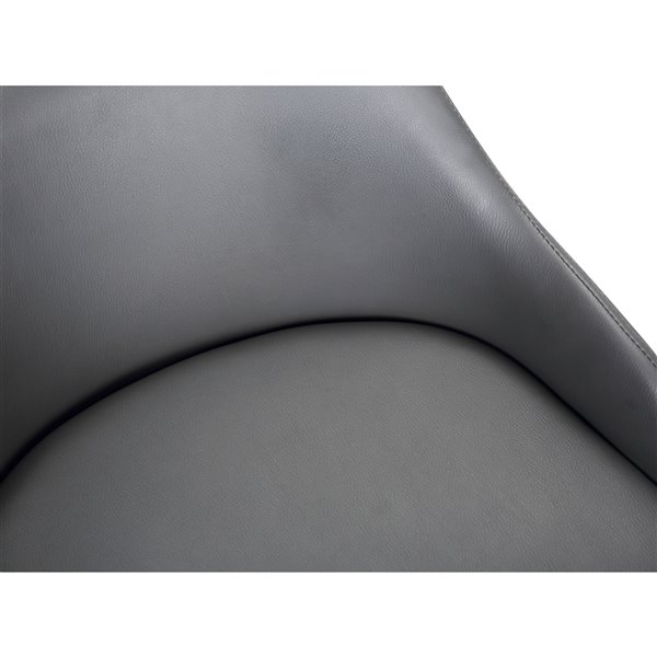 Armen Living Alec Mid-Century Swivel Bar Stool - Grey