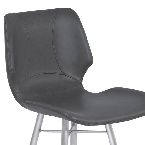 Armen Living Zurich Modern Counter Stool - Grey