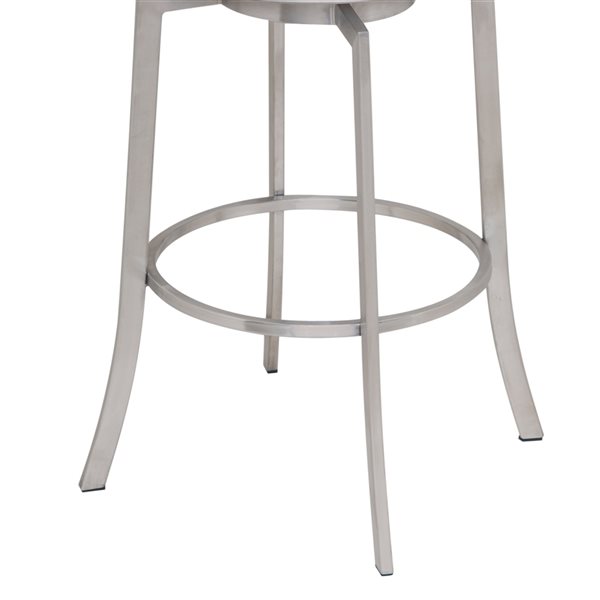 Armen Living Viper Modern Swivel Counter Stool - White