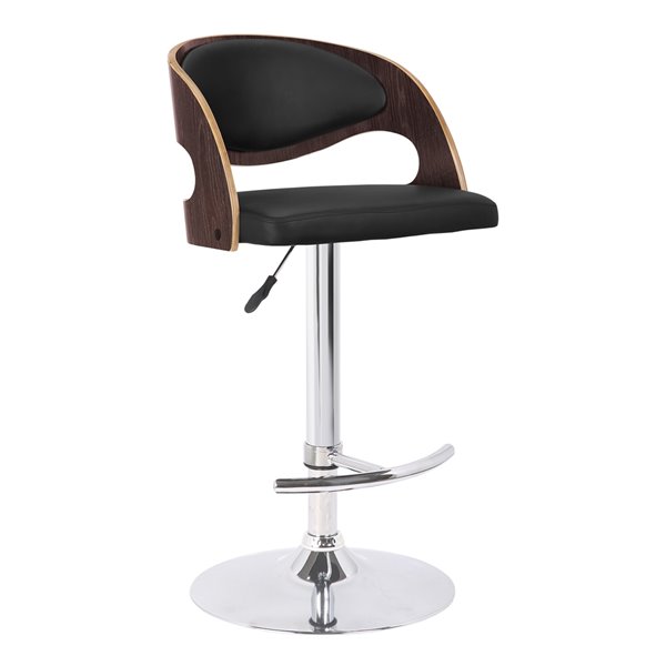 Armen Living Malibu MidCentury Adjustable Height and Swivel Bar Stool