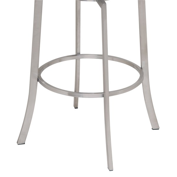 Armen Living Viper Modern Swivel Bar Stool Grey LCVI30BAGR RONA
