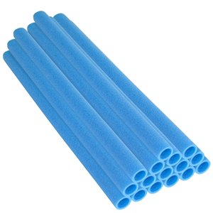 Upper Bounce Trampoline Foam Pole Sleeves - 44-in - For 1.5-in Dia Poles - Blue - Set of 16