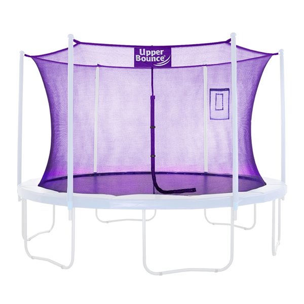 Upper Bounce Trampoline Safety Enclosure Replacement Net - 14-ft - Inside  Model - For 6 Poles/3 Arches - Tech Pocket - Purple