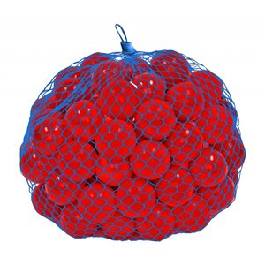 Upper Bounce Crushproof Plastic Trampoline Pit Balls - Red - 100-Pack