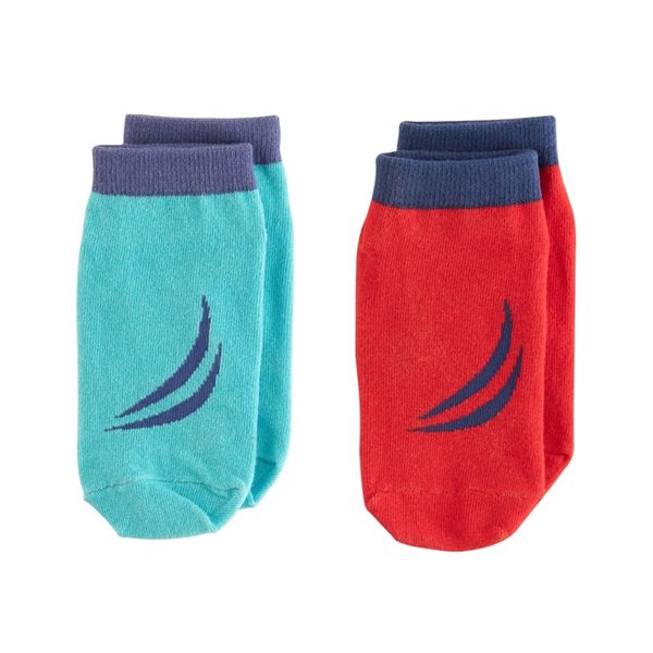 Upper Bounce Trampoline Cotton Socks for Kids - Age 3 to 6 - Red and Blue  UB-TS-RB710