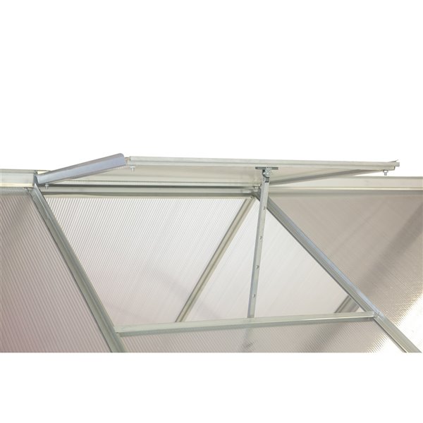 Ogrow Aluminum Walk In Greenhouse with Sliding Door and