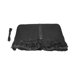 Upper Bounce Trampoline Replacement Enclosure Net - 11-ft - For 6 Curved Poles Top Ring System - Black