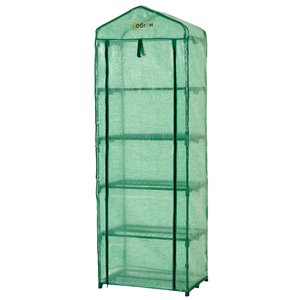 Ogrow Ultra-Deluxe 5-Tier Portable Greenhouse - 1.5-ft x 2.25-ft - Green