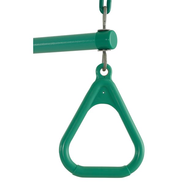 Swingan Trapeze Swing Bar - Vinyl Coated Chain - Green
