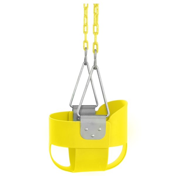 Swingan High Back Full Bucket Toddler/Baby Swing Yellow SWBSCYL RONA