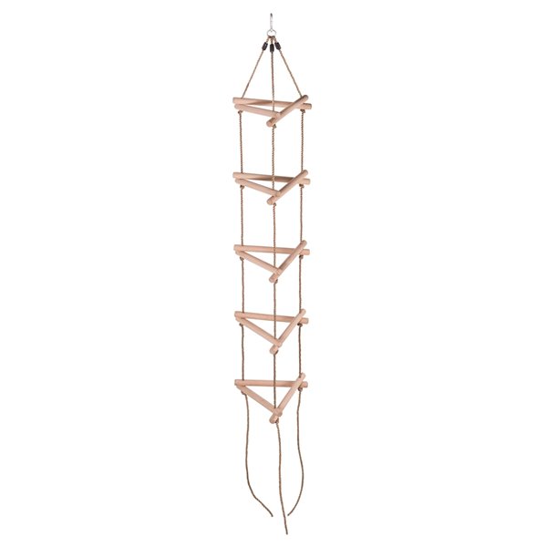 Swingan 5Step Triangle Climbing Rope Ladder Brown SWWLRT RONA