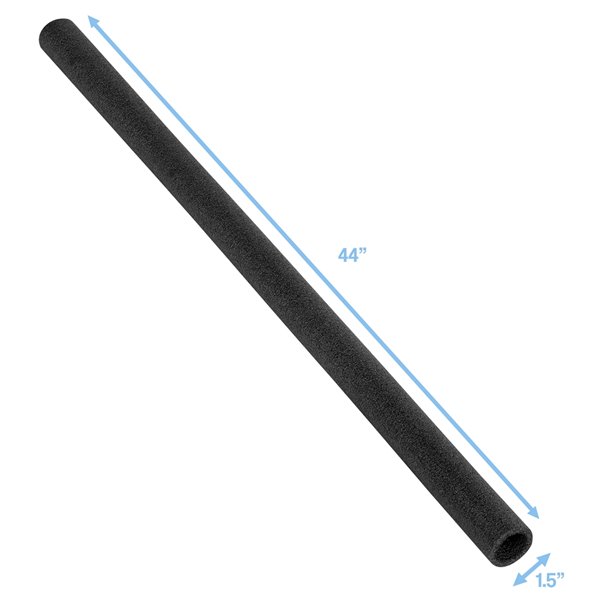 Upper Bounce Trampoline Foam Pole Sleeves 44in For 1.5in Dia Poles Black Set of 12 RONA