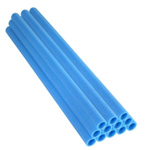 Upper Bounce Trampoline Foam Pole Sleeves - 37-in - For 1-in Dia Poles - Blue - Set of 12