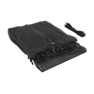 Upper Bounce Trampoline Replacement Enclosure Net - 6-ft - Sleeve-on-Arch Model - Black