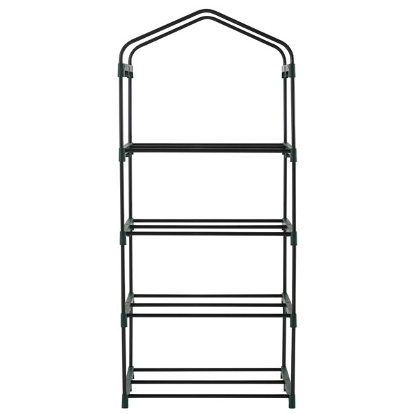 Serre portative ultra-deluxe transparente Ogrow de Machrus à 4 étagères, 1,5 x 2,25 pi