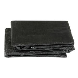 Upper Bounce Trampoline Weather Protection Cover - Square - 17-ft - Black