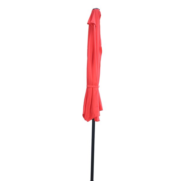 Henryka Half Umbrella - 9-ft - Red