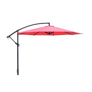 Henryka Cantilever Umbrella - 10-ft - Red