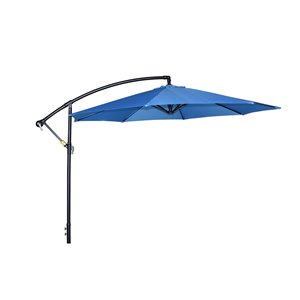 Henryka Cantilever Umbrella - 10-ft - Blue