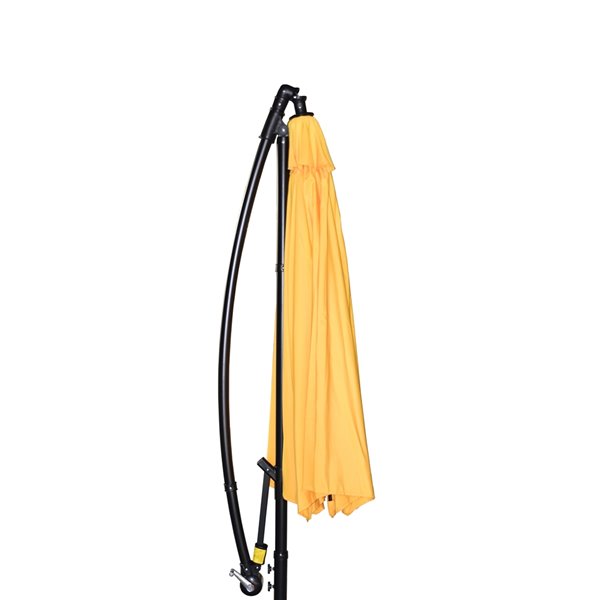 Parasol en porte-à-faux Henryka, 10 pi, jaune