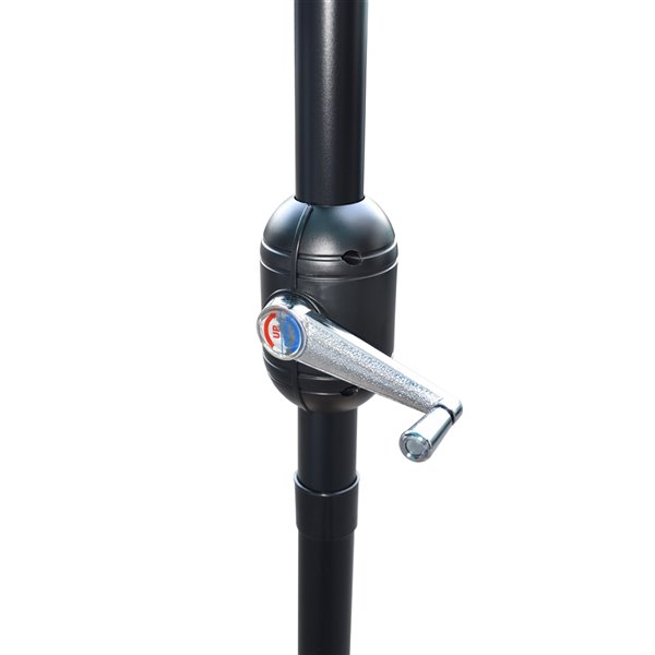 Henryka Half Umbrella - 9-ft - Black