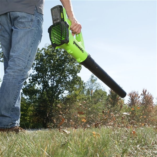 Greenworks Axial Cordless Leaf Blower - 24-Volt - 530 CFM - Tool Only ...