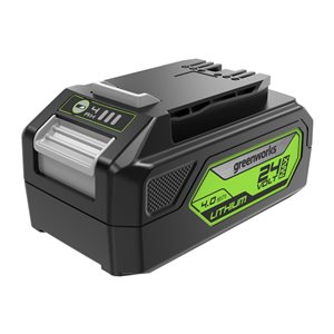 Batterie rechargeable aux ions lihtium Greenworks, 24 volts, 4 Ah