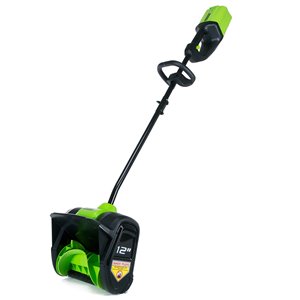 Greenworks Pro 12-in 80 volts Cordless Pusher Snow Shovel with Battery