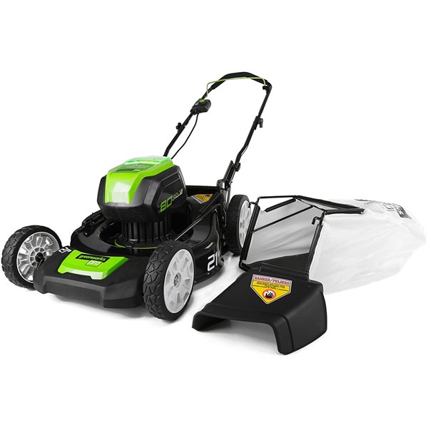 Image of Greenworks | Pro Cordless And Brushless Push Lawn Mower - 80-Volt - 21-In - 1 Lithium-Ion Battery | Rona