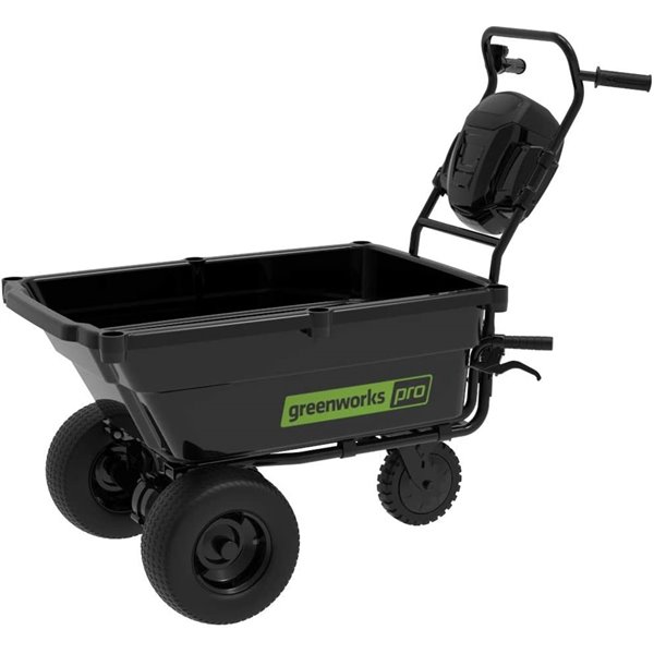 Greenworks Pro Self Propelled Wheelbarrow Garden Cart 80 Volt 3 4 Cu Ft 2528702 Rona - Garden Tool Cart Canada