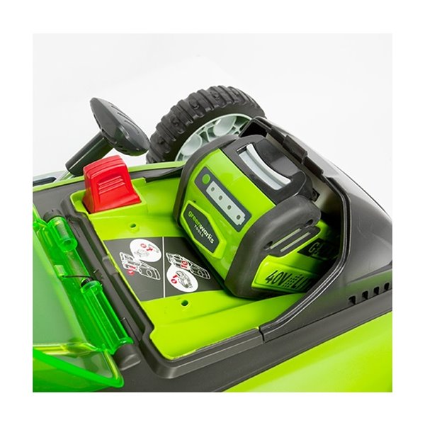 Greenworks 40-Volts 16-in Cordless Push Lawn Mower with 1 Lithium-Ion  Battery 2524002CA