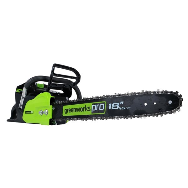 Greenworks Pro Cordless Chainsaw - 80-Volt - 18-in Bar Length - 1-Battery