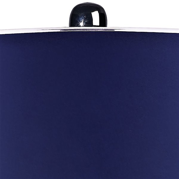 ELK Home Glass Table Lamp with Shade - Navy Blue/Chrome