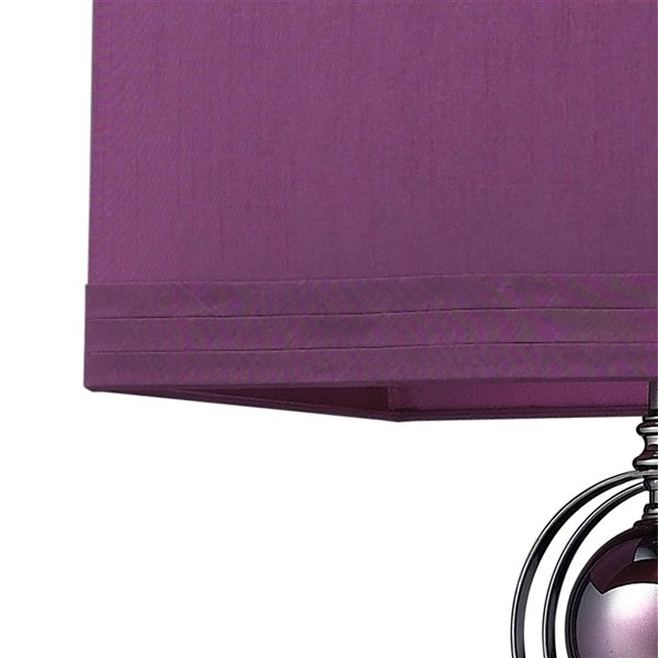 ELK Home Alva Table Lamp - Purple/Black Nickel