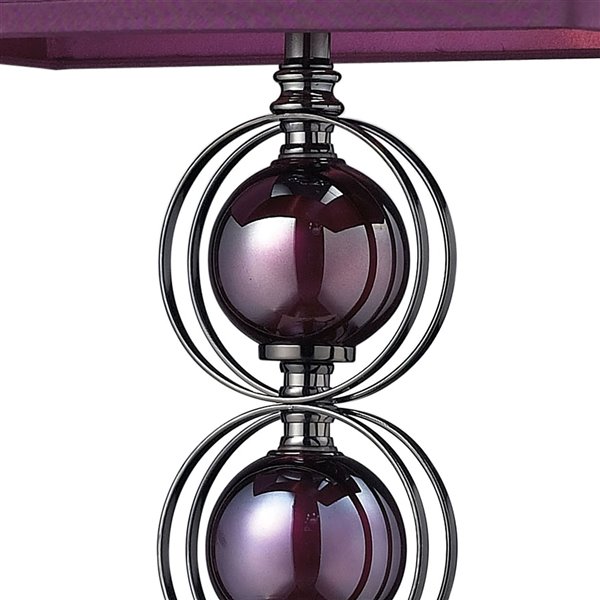 ELK Home Alva Table Lamp - Purple/Black Nickel
