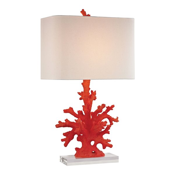 ELK Home Table Lamp - Red Coral