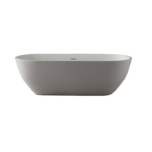 Bain en pierre Corian de Bouticcelli, 69 po x 31 po, blanc