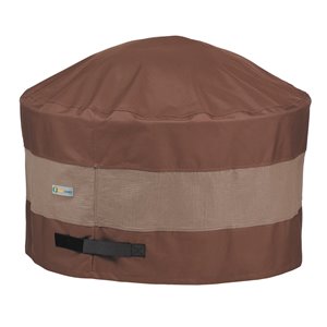 Duck Covers Ultimate Round Fire Pit Cover - 32-in - Brown