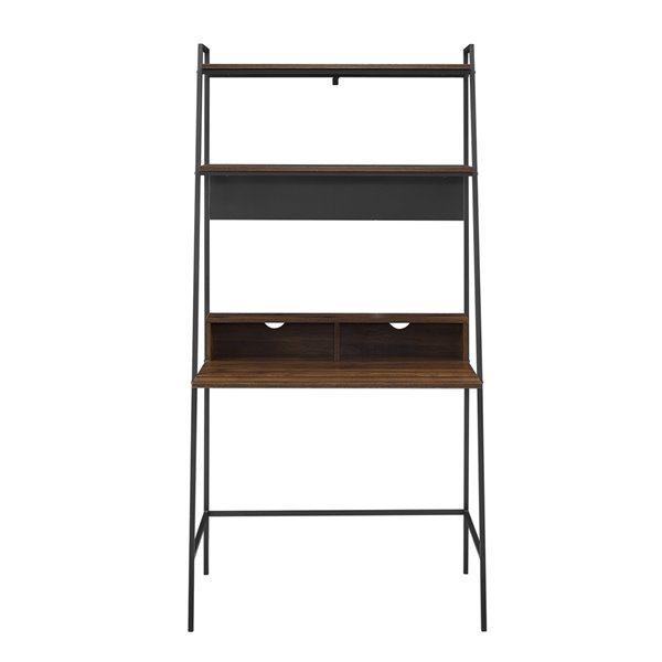 Dark wood deals ladder desk