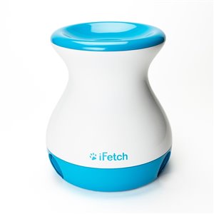 Ifetch Frenzy Toss and Retrieve Dog Toy - White and Blue