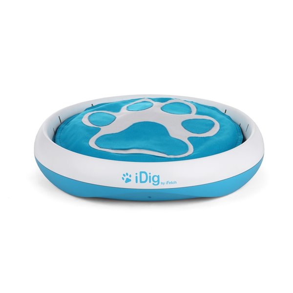 Idig Stay Interactive Dog Toy - White and Blue