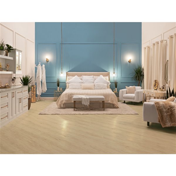 NewAge Products Stone 5-Piece Composite LVP 600 sq. ft. Locking Flooring Bundle - 8.85-in x 46-in