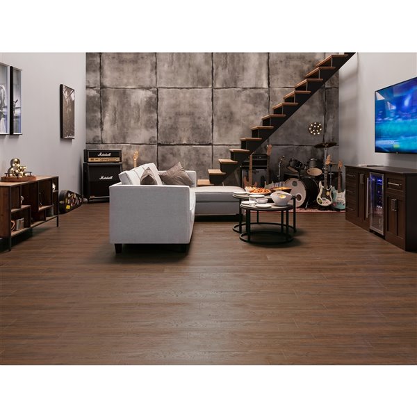 NewAge Products Stone 5-Piece Composite LVP 400 sq. ft. Locking Flooring Bundle - 8.85-in x 46-in