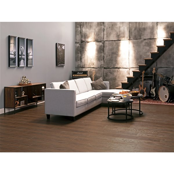 NewAge Products Stone 5-Piece Composite LVP 400 sq. ft. Locking Flooring Bundle - 8.85-in x 46-in