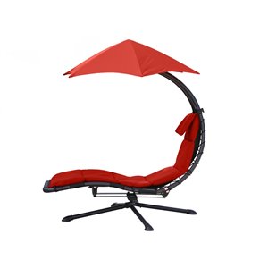 Vivere Original Dream 360 Swivel Lounge Chair - Cherry Red