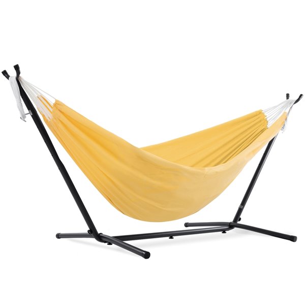 Hamac double en polyester de Vivere avec support, Yellow